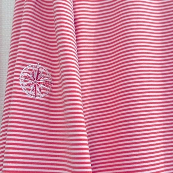 NWOT Turtleson Polyester & Spandex Carter Stripe Long Sleeve Athletic Polo Sz M - Picture 7 of 8